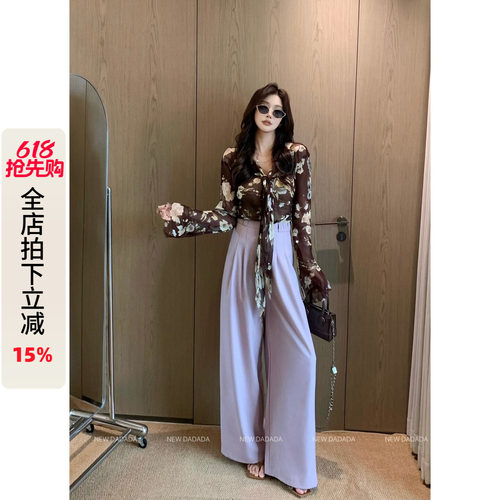 简约休闲裤设计感小众百搭直筒裤