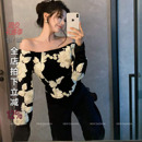 NEW 衬衫 DADADA 一字肩露肩设计小众长袖 上衣女 甜嗓知性 利达