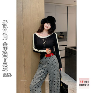 甜谧经纬 DADADA 简约高级百搭针织上衣DPM3338 NEW 利达