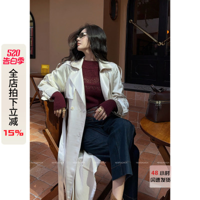 利达 NEW DADADA【果糖向阳】时尚休闲修身气质风衣外套THM832