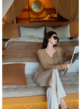 利达 NEW DADADA【星光镂空开衫】新年氛围百搭开衫外套CPM4917