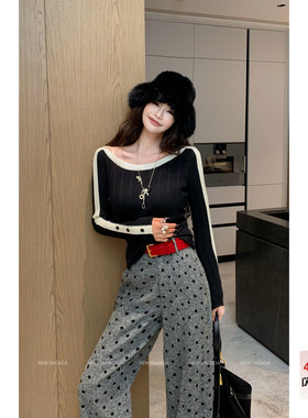 利达 NEW DADADA【甜谧经纬】简约高级百搭针织上衣DPM3338