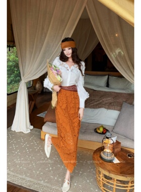 利达 NEW DADADA【日落蕾丝半裙】气质时尚休闲百搭半身裙CEZ4898