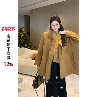 利达NEW DADADA【慧心倾谈】气质百搭休闲毛呢外套QHM4328