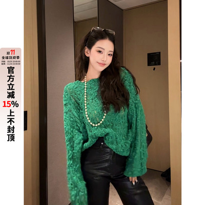 利达 NEW DADADA【复古格调】时尚休闲修身毛织上衣CPM1694