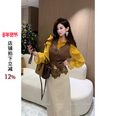 利达 高级感休闲百搭马甲JGM3639 咖绒素襟 NEW DADADA