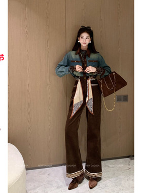 利达 NEW DADADA【复古主义】时尚休闲设计感裤子SDZ3254