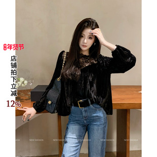 利达 NEW DADADA【悠然信步】长袖修身独特漂亮t恤女2025新款外穿