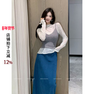 利达 NEW DADADA【甜飒灵动】吊带灰色背心女设计感小众内搭上衣