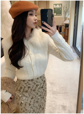 利达 NEW DADADA【灵韵蜜趣】百搭气质显瘦开衫毛织上衣DPM2513