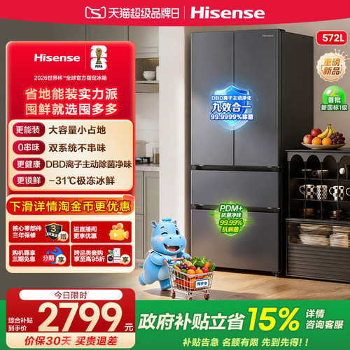 海信囤多多572双系统大容量冰箱