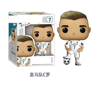 跨境7号足球明星C罗公仔单只盒装蛋糕摆件桌面足球明星混