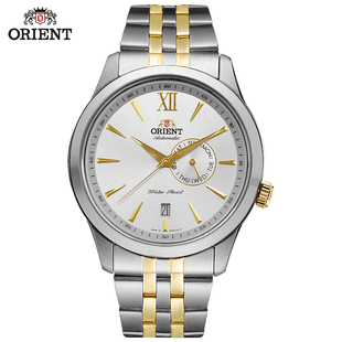 orient东方表双狮全自动机械表男表双狮机械表男钢带皮带SES0000