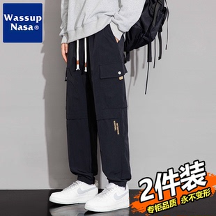 子春秋款 多口袋潮流束腳百搭長(zhǎng)褲 褲 運(yùn)動(dòng)工裝 加絨沙灘 沖鋒休閑短褲