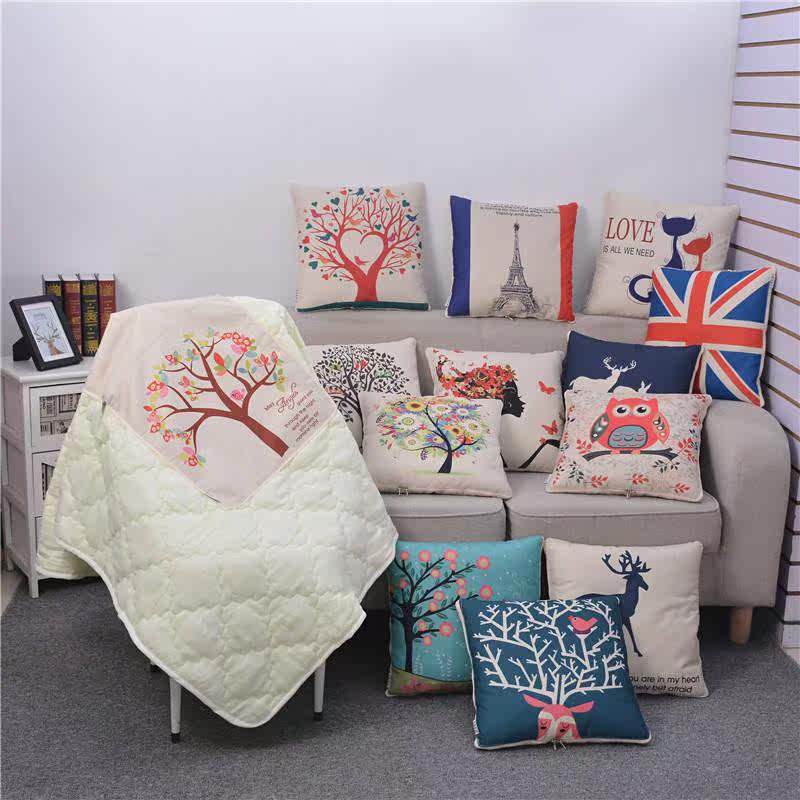 Pillow Blanket Dual use Office cushion Bedside Pillows Cushion summer quilt automobile backrest quilt Siesta pillowin the Home Fabric , Pillow/Pillow  category - from Buy2taobao.com to provide professional Taobao agent buy service