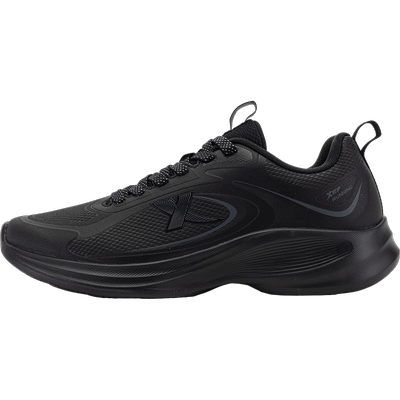 特步男鞋皮面防水跑步鞋运动鞋