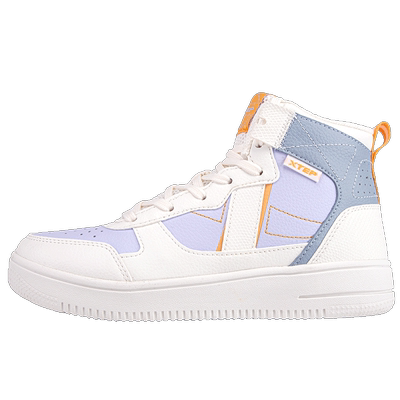 特步女鞋高帮板鞋休闲鞋子运动鞋