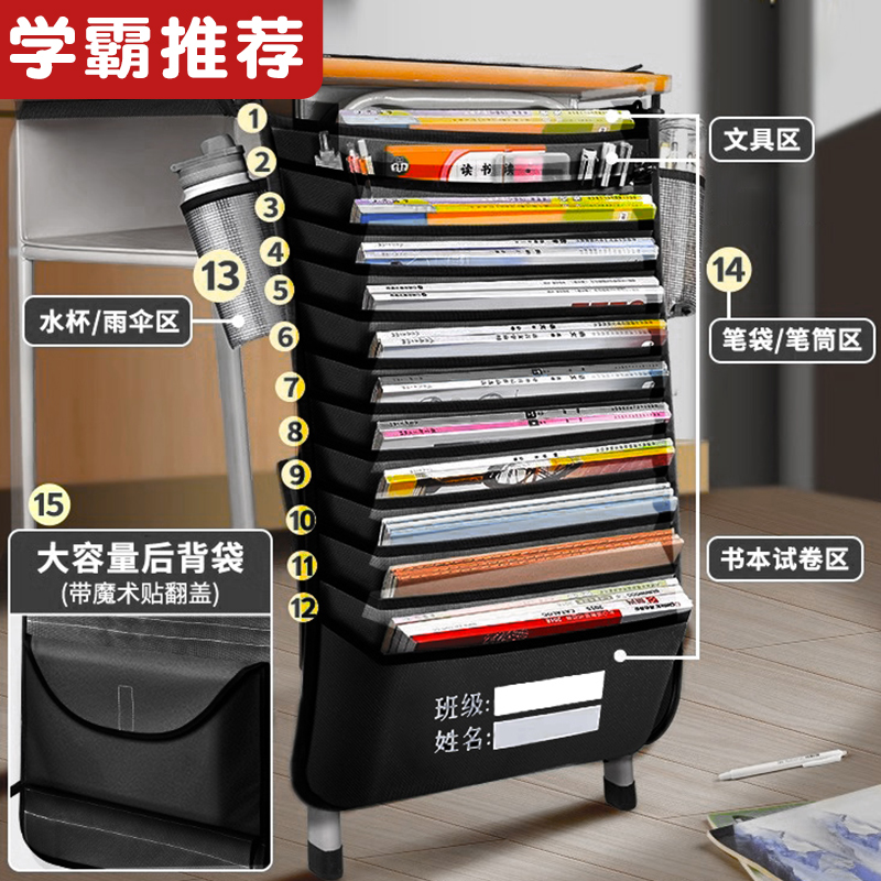 加厚挂书袋课桌收纳袋初高中生用