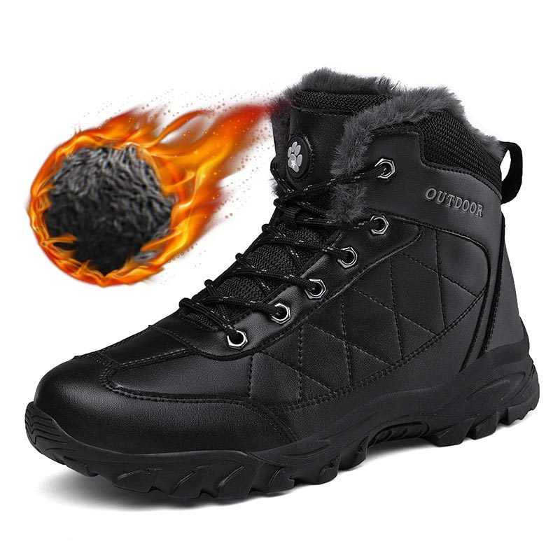FATTENING SNOW BOOTS MENS 46 SIZE WINTER WARM WIDE FEET 47 COTTON SHOES 48 EXTRA LARGE SIZE 45 ANTI-SLIP VELVET THICKENED ENLARGED