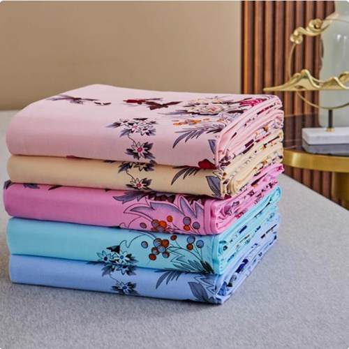 双人国民老式水洗棉床单