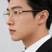 男士 方框近视眼镜全框纯钛眼镜商务休闲光学眼镜大脸眼镜框