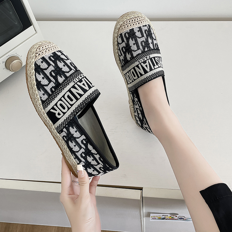 小香布鞋平底民族风四季亚麻渔夫