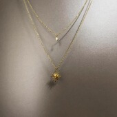 zircon项链 pointed Vintage古着 Six