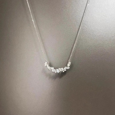 Vintage古着 Zircon wisteria flower项链