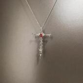 Vintage古着 Skeleton cross项链