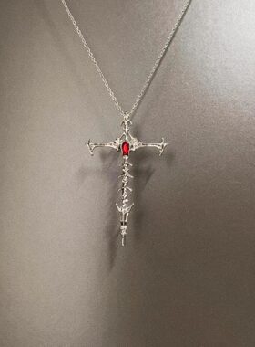 Vintage古着 Skeleton cross项链