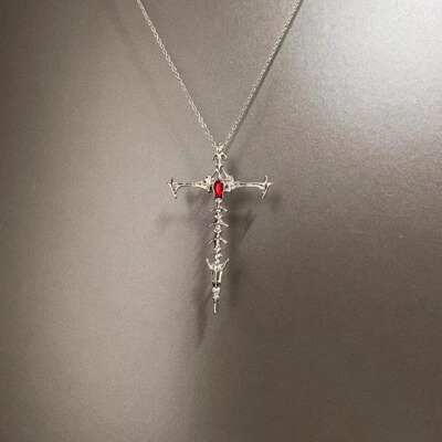 Vintage古着 Skeleton cross项链