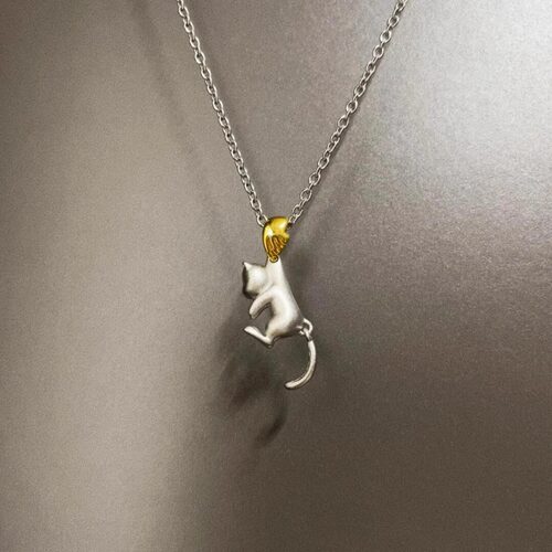 Vintage古着 Grab the cat项链