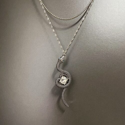 Vintage古着 Jinsha Spirit Snake项链