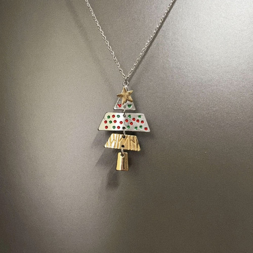 Vintage古着 Colorful Christmas项链