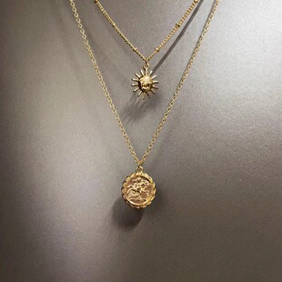 Vintage古着 Roman coins项链