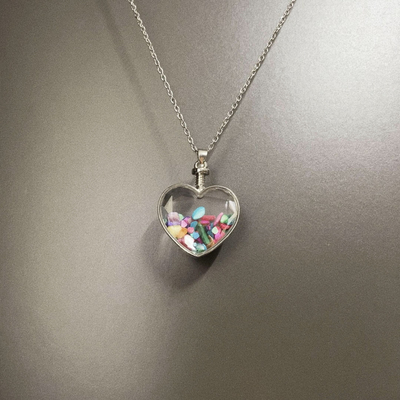 Vintage古着 Crushed stone love项链