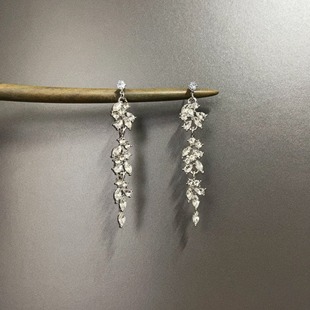 Silver耳饰 Diamond Vintage古着 Wavering