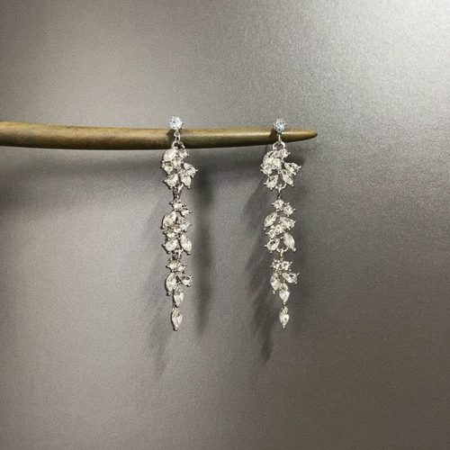 Vintage古着 Wavering Diamond Silver耳饰