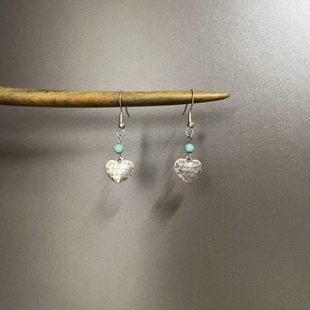 Vintage古着 Turquoise love耳饰