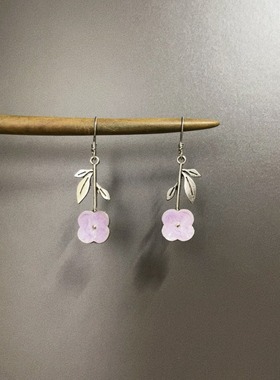 Vintage古着 Medieval orchids耳饰