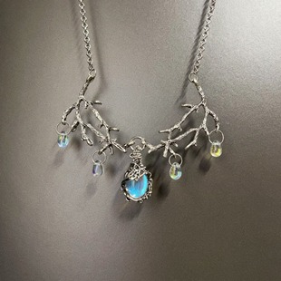 Vintage古着 Lake Blue Tear Forest项链