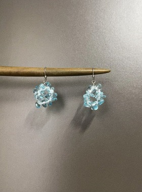 Vintage古着 Midsummer Night Blue耳饰