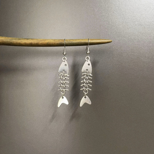 bones耳饰 fish Vintage古着 Small