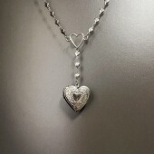 Vintage古着 box项链 heart Secret