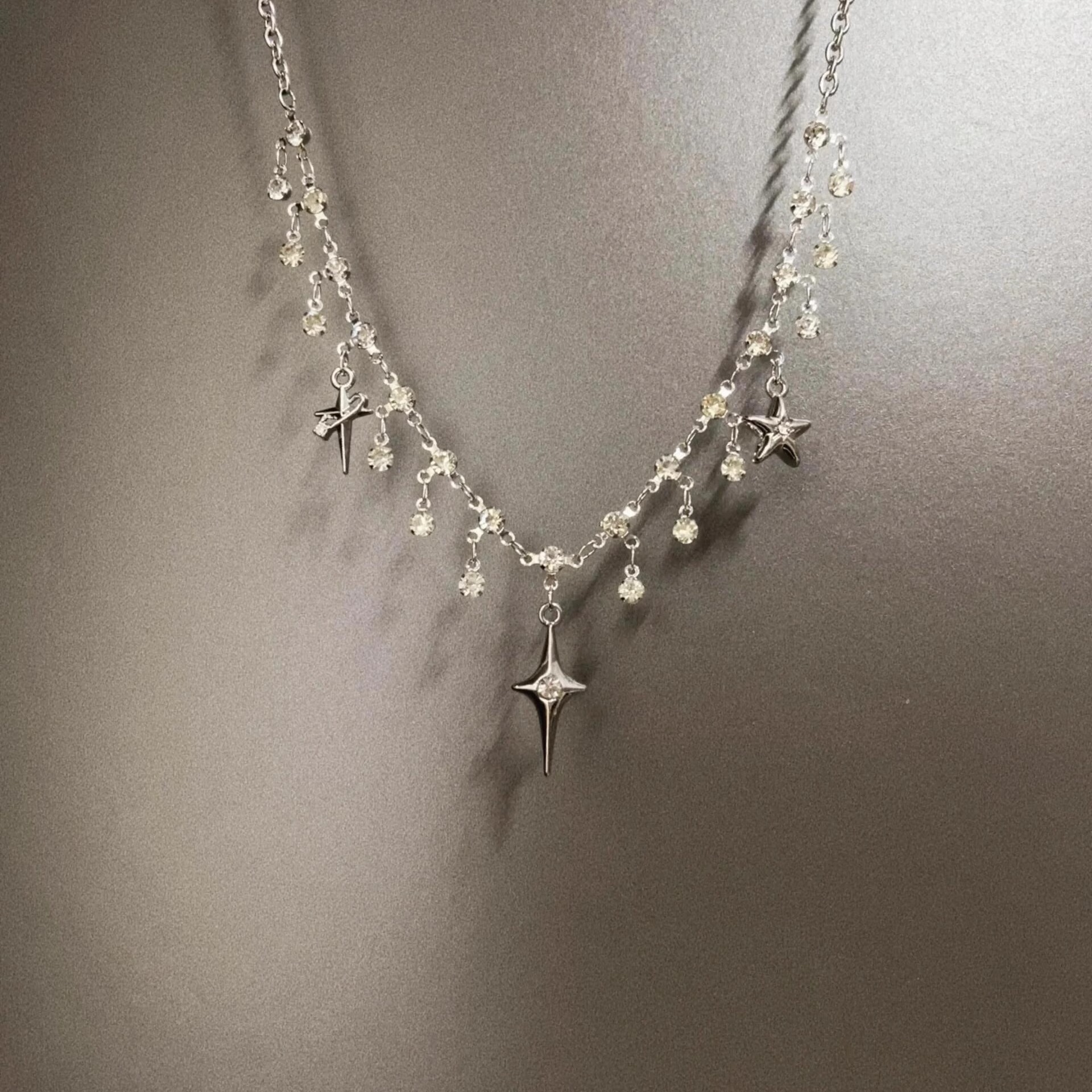 Vintage古着 Silver Star River项链
