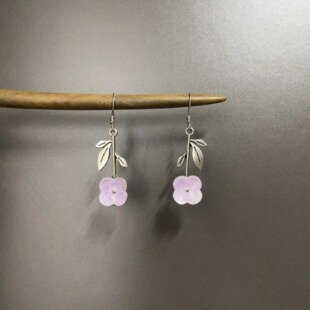 Vintage古着 Medieval orchids耳饰