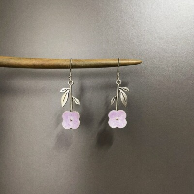 Vintage古着 Medieval orchids耳饰