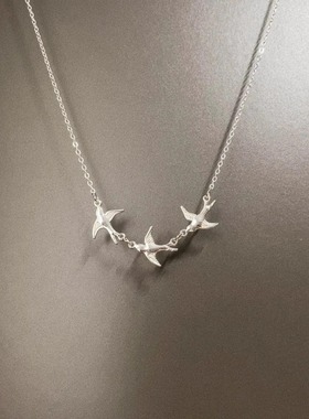 Vintage古着 Birds in the wilderness项链