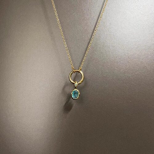 Vintage古着 Emerald birthday stone项链