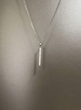 Vintage古着 One-word zircon项链